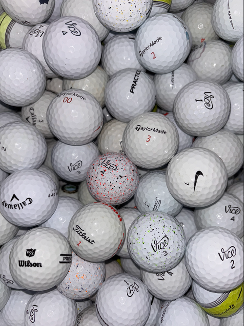 50x Markenmix Lake Balls - Qualität AAA/AA - Top gebrauchte Golfbälle