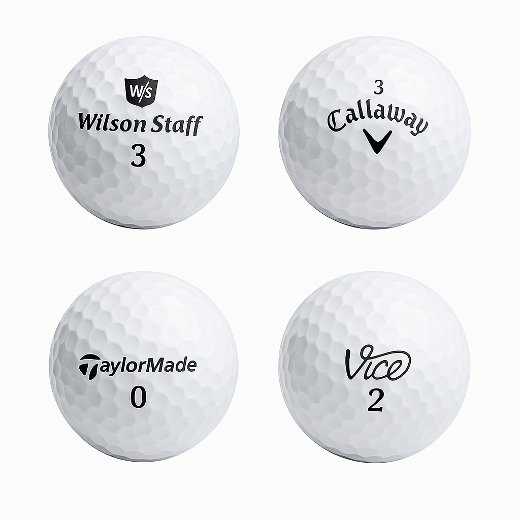 50x Markenmix Lake Balls - Qualität AAA/AA - Top gebrauchte Golfbälle